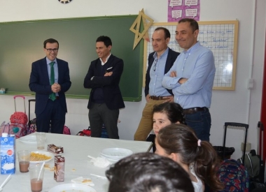 alimentación saludable en el colegio Cervantes