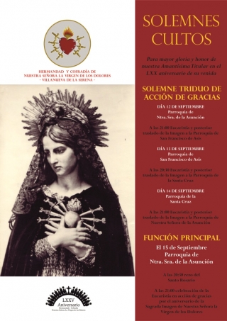 dolores cultos en Villanueva