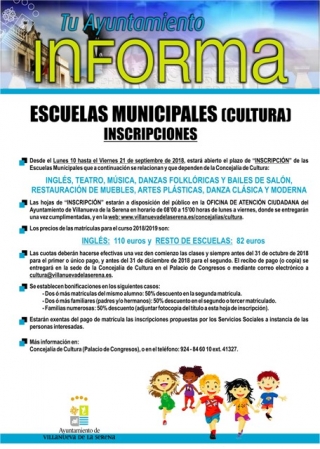escuelas de cultura
