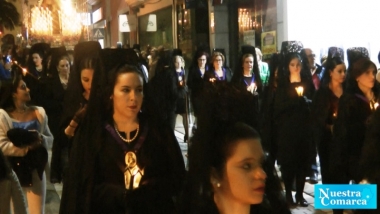 mantillas en el Viernes de Dolores de Villanueva de la Serena