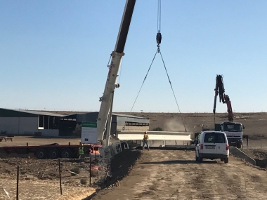 obras puente sobre el Molar