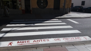 paso de peatones en Villanueva