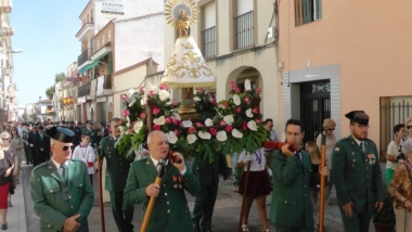 procesión del Pilar de villanueva
