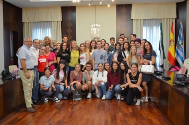 recepción a estudiantes extranjeros en Villanueva