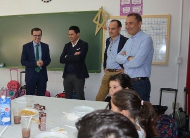 alimentación saludable en el colegio Cervantes