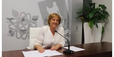 Consuelo León en rueda de prensa
