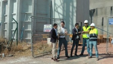 visita a las obras del nuevo depósito